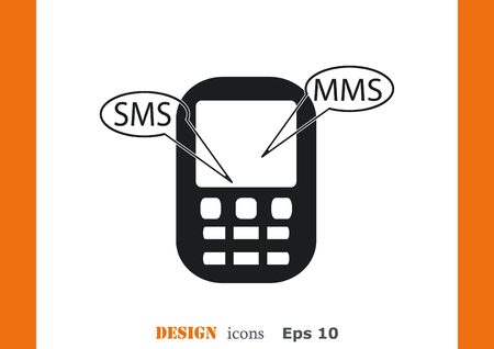 Phone talk iconのイラスト素材