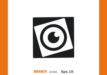 Video icon, vector illustrationのイラスト素材