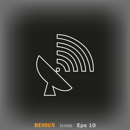 antenna iconのイラスト素材