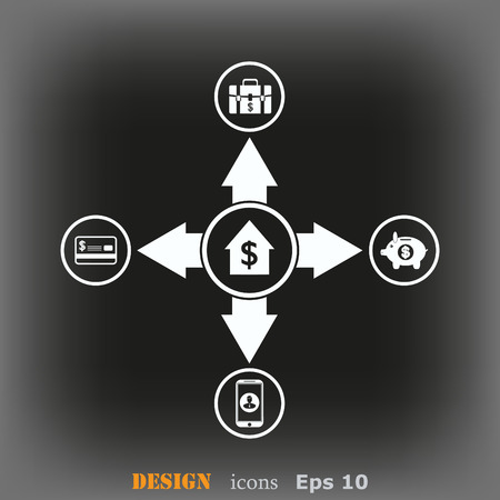 money iconのイラスト素材