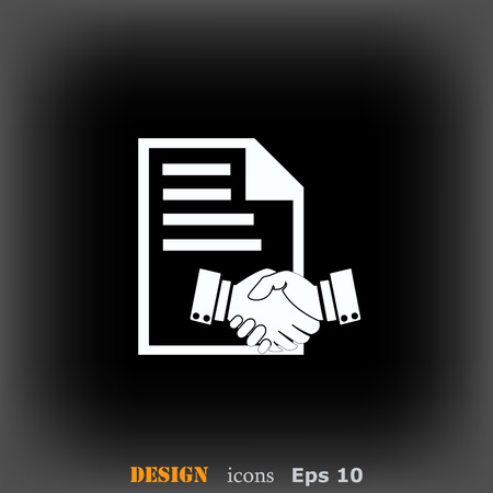 Document determining identity icon.のイラスト素材