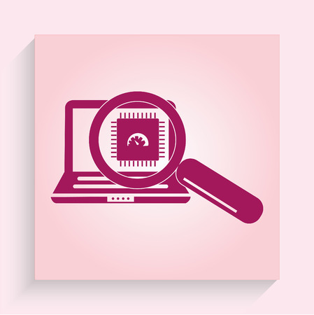Protecting your computer laptop iconのイラスト素材