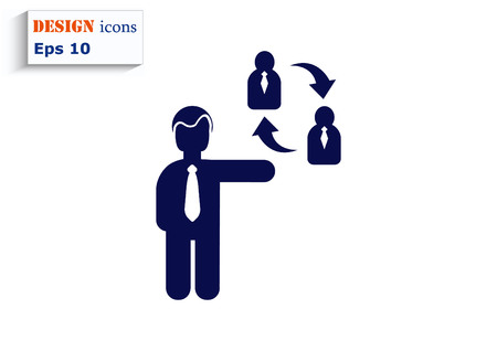 Business strategy icon, business concept icon, vector illustration.のイラスト素材