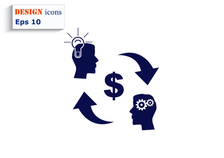 Business strategy icon, business concept icon, vector illustration.のイラスト素材