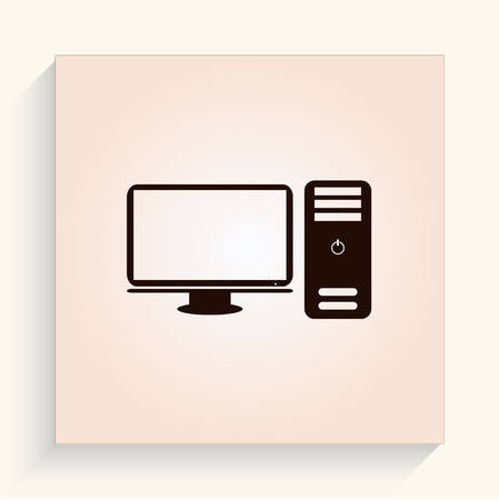 Protecting your computer laptop iconのイラスト素材