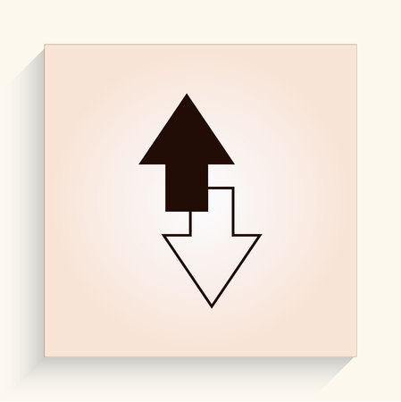 Arrow indicates the direction iconのイラスト素材