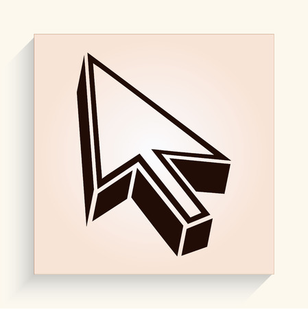 Arrow indicates the direction iconのイラスト素材