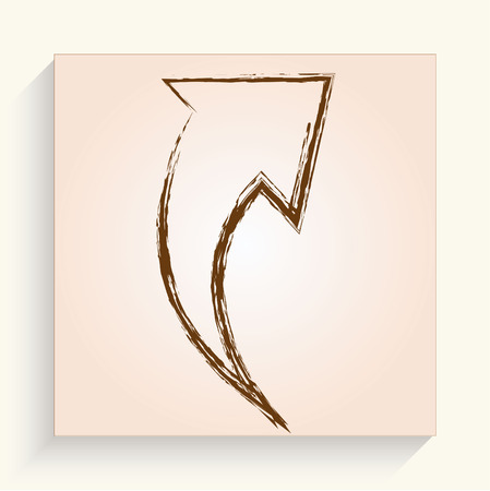 Arrow indicates the direction iconのイラスト素材