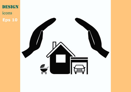 house icon, vector illustration.のイラスト素材