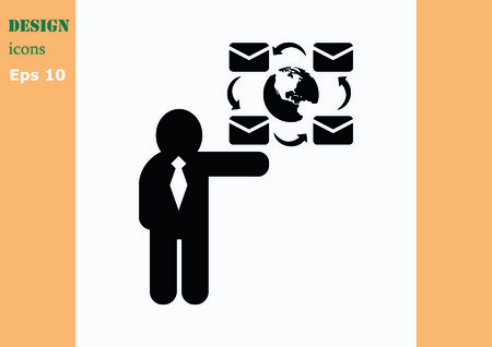 Business strategy icon, business concept icon, vector illustration.のイラスト素材