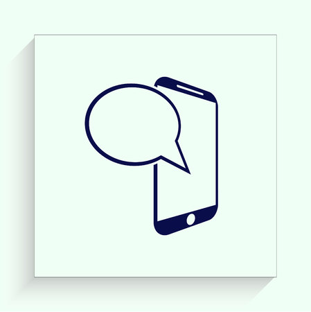 Speech bubbles icon vector iconのイラスト素材