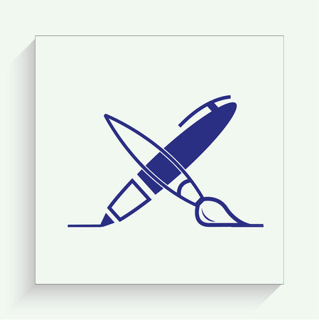 brush iconのイラスト素材