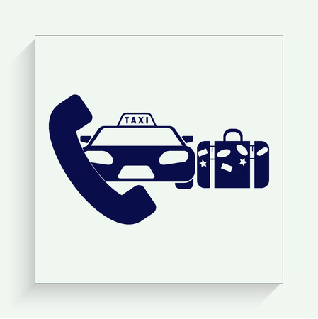 taxi iconのイラスト素材