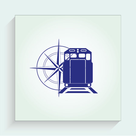 Freight train iconのイラスト素材