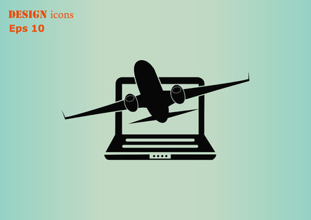 Aircraft iconのイラスト素材
