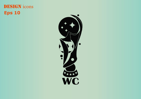 Soccer Cup, awarded the best team in football.のイラスト素材