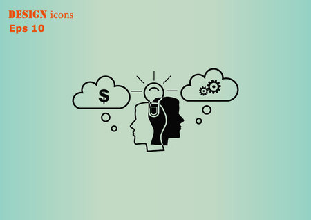 Business strategy icon, business concept icon, vector illustration.のイラスト素材