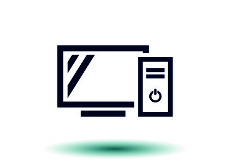 Protecting your computer laptop iconのイラスト素材