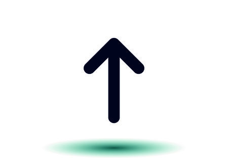 Arrow indicates the direction iconのイラスト素材