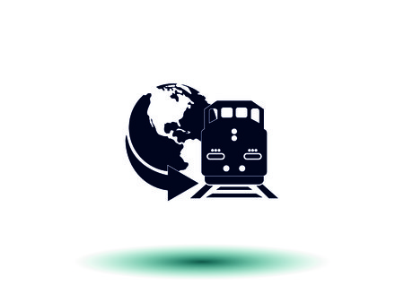 Freight train iconのイラスト素材