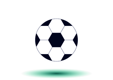 Football isolated on a white iconのイラスト素材