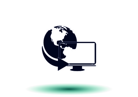 Globe iconのイラスト素材