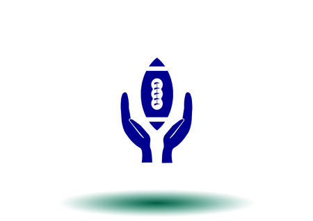 Equipment  American Football And Rugby iconのイラスト素材