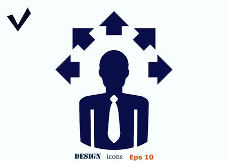 Business strategy icon, business concept icon, vector illustration.のイラスト素材