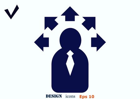 Business strategy icon, business concept icon, vector illustration.のイラスト素材