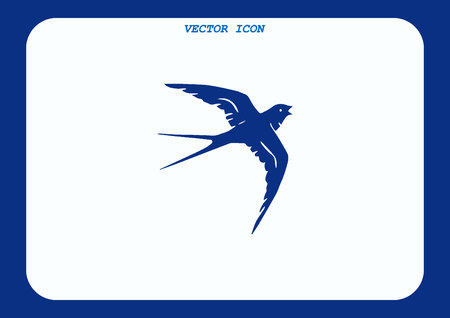 Bird icon. swallow swift vector illustration.のイラスト素材