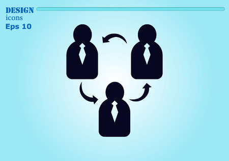 Business strategy icon, business concept icon, vector illustration.のイラスト素材