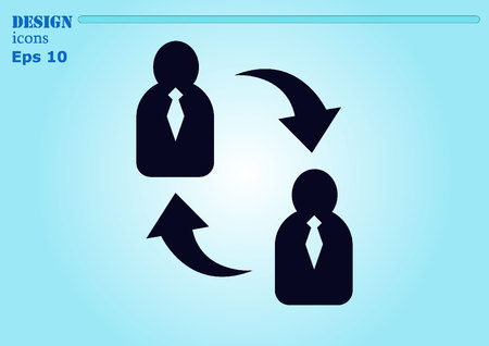 Business strategy icon, business concept icon, vector illustration.のイラスト素材