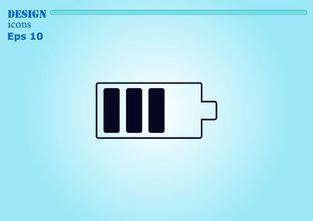 Battery, charging iconのイラスト素材