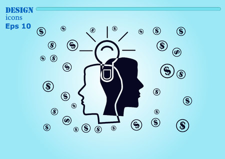 Business strategy icon, business concept icon, vector illustration.のイラスト素材