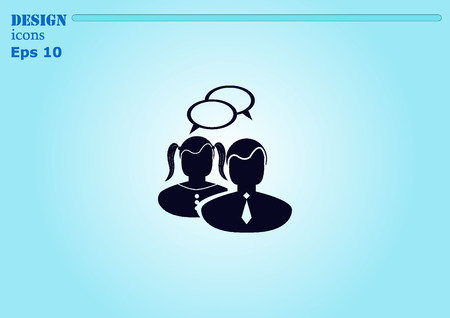 Friendship iconのイラスト素材