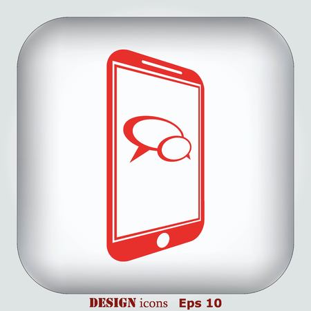 Speech bubbles icon vector iconのイラスト素材