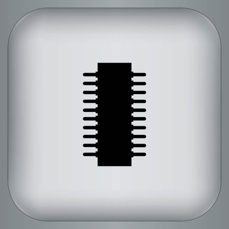 Circuit board, technology icon, vector illustration. Flat design styleのイラスト素材