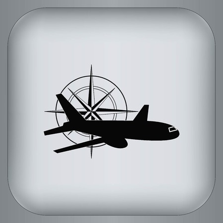Aircraft iconのイラスト素材