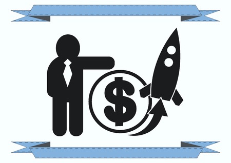 Business strategy icon, business concept icon, vector illustration.のイラスト素材