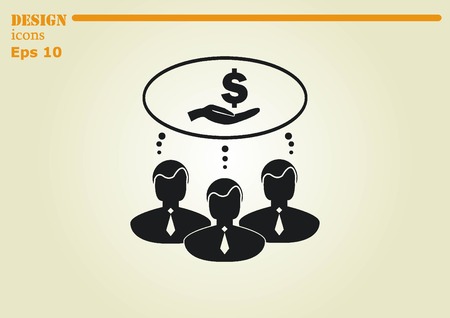 Business strategy icon, business concept icon, vector illustration.のイラスト素材