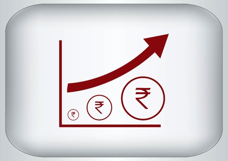 Indian Rupee banking iconのイラスト素材