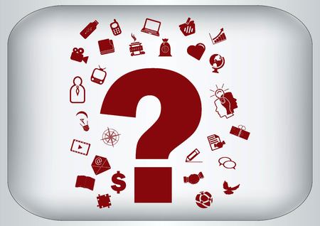 faq icon, question icon.のイラスト素材