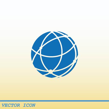 Holding globe, social network iconのイラスト素材