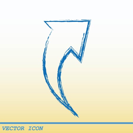 Arrow indicates the direction iconのイラスト素材