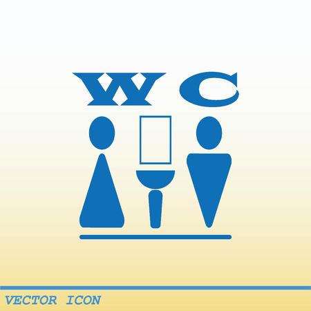 Symbols inlet to the toilet  iconのイラスト素材
