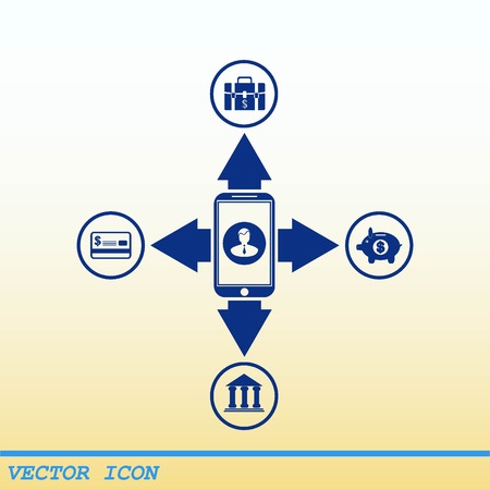 Internet banking icon.のイラスト素材