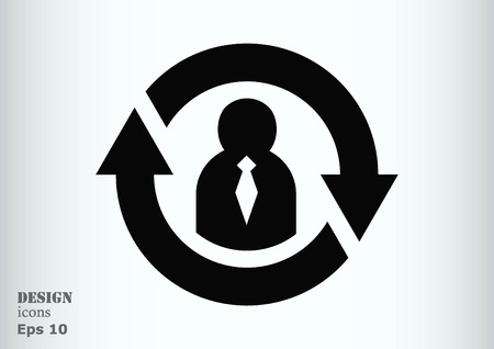 Business strategy icon, business concept icon, vector illustration.のイラスト素材