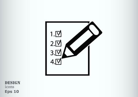 Pencil writing icon.のイラスト素材