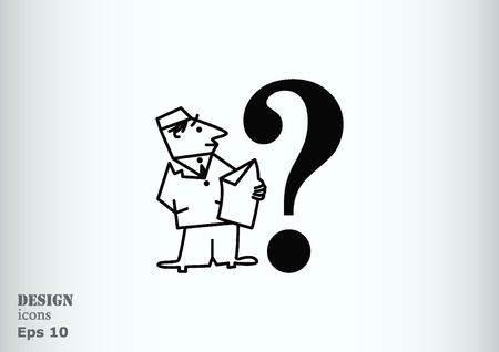 faq icon, question icon.のイラスト素材