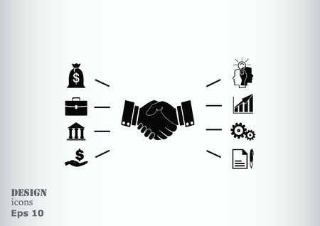 Business strategy icon, business concept icon, vector illustration.のイラスト素材